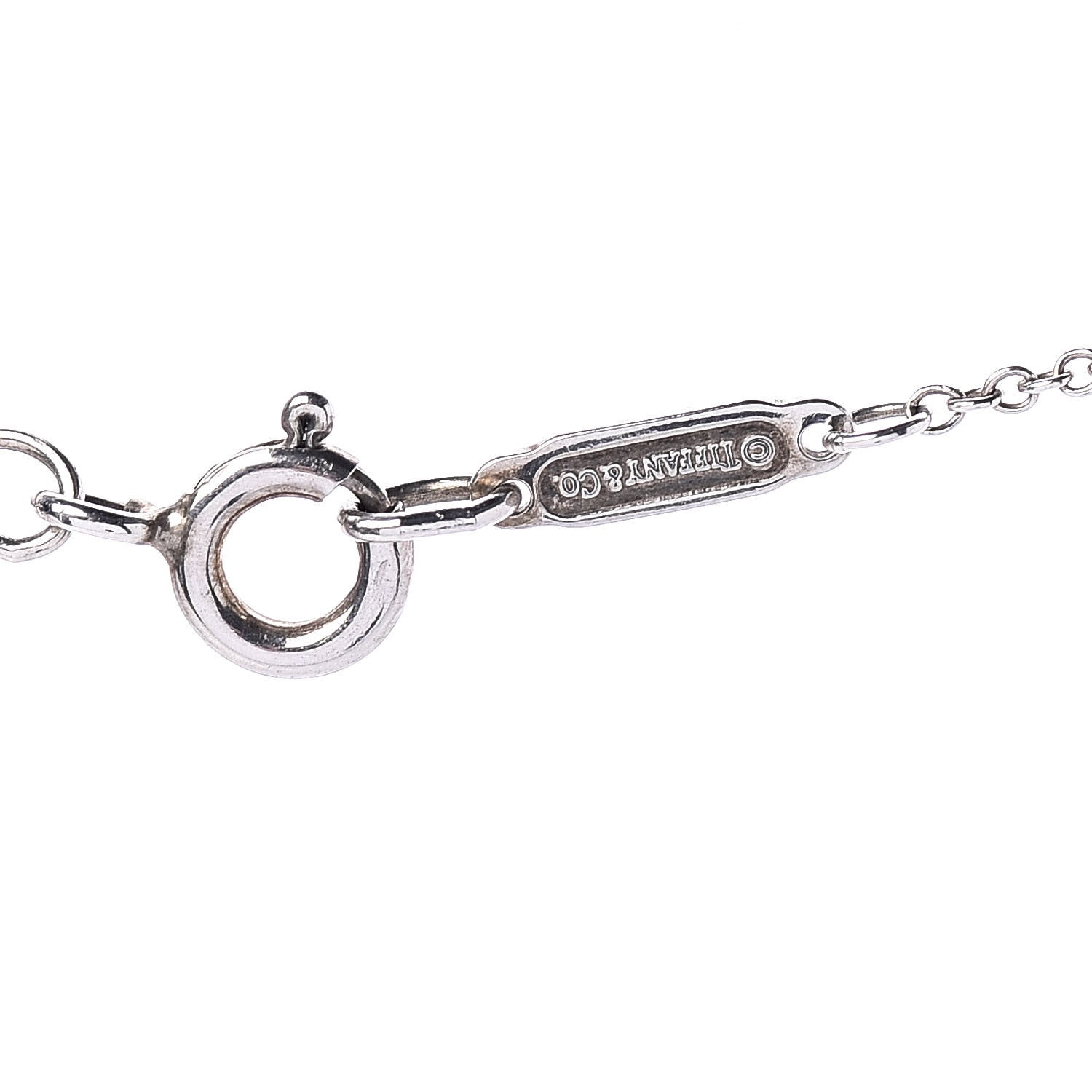 Tiffany Sterling Silver Pearl Heart Cap Pendant Necklace 6 of 6