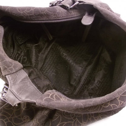 Chanel Suede Camelia Chain Hobo Gray 7 of 11