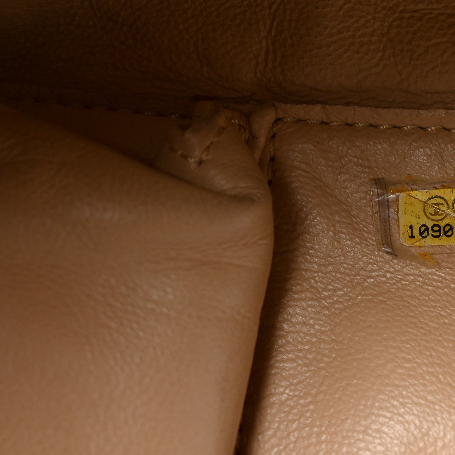 Chanel Metallic Goatskin Medium Luxe Ligne Bowler Bronze 7 of 10