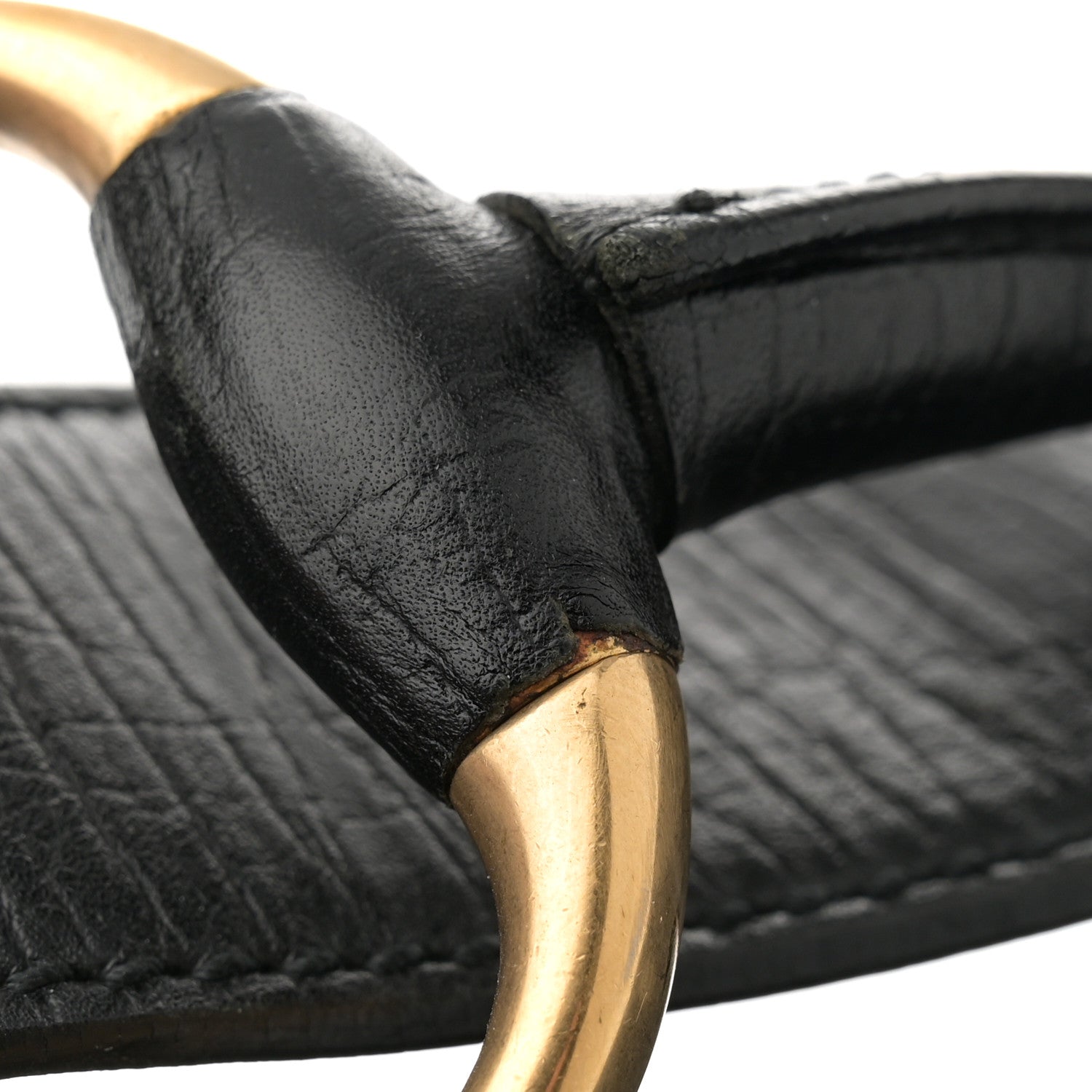 Gucci Calfskin Medium Horsebit Chain Hobo Black 12 of 13