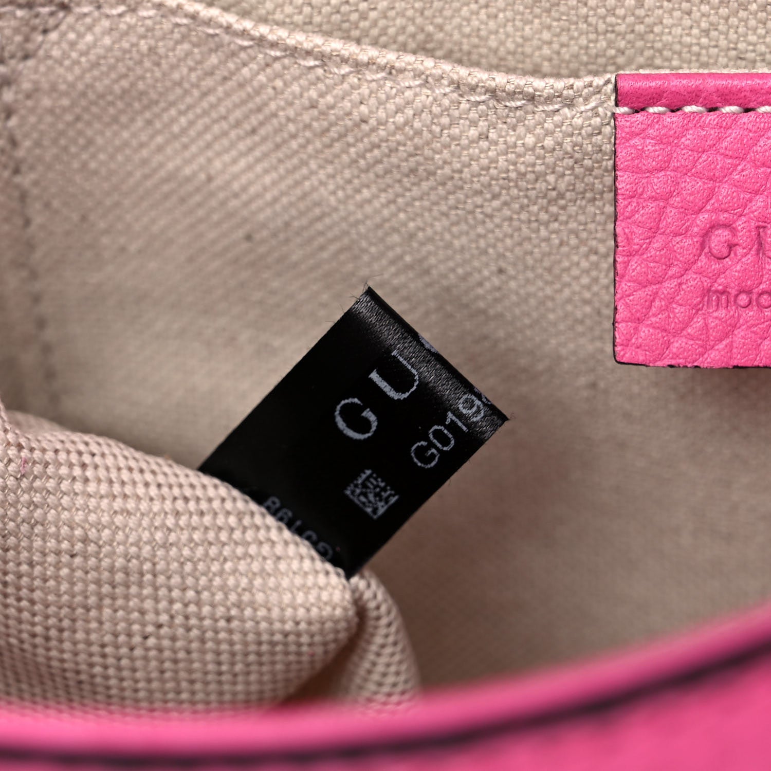 Gucci Cellarius Calfskin Mini GG Marmont Top Handle Bag Tropical Pink Flower 7 of 10