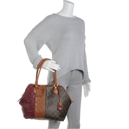 Louis Vuitton Monogram Stripes Medium Bag Bordeaux 2 of 9