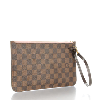 Louis Vuitton Damier Ebene Neverfull MM GM Pochette Rose Ballerine 3 of 8