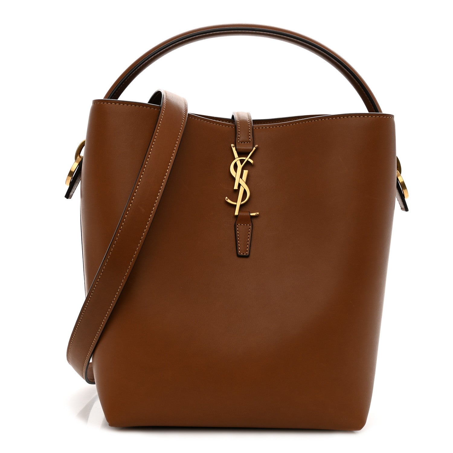 Saint Laurent Vegetable Le 37 Bucket Bag Brick 1 of 12
