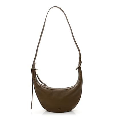 Khaite Pebbled Calfskin Augustina Hobo Hazelnut 1 of 9