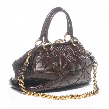 Marc Jacobs Leather Patchwork Stam Chocolate 3 of 7