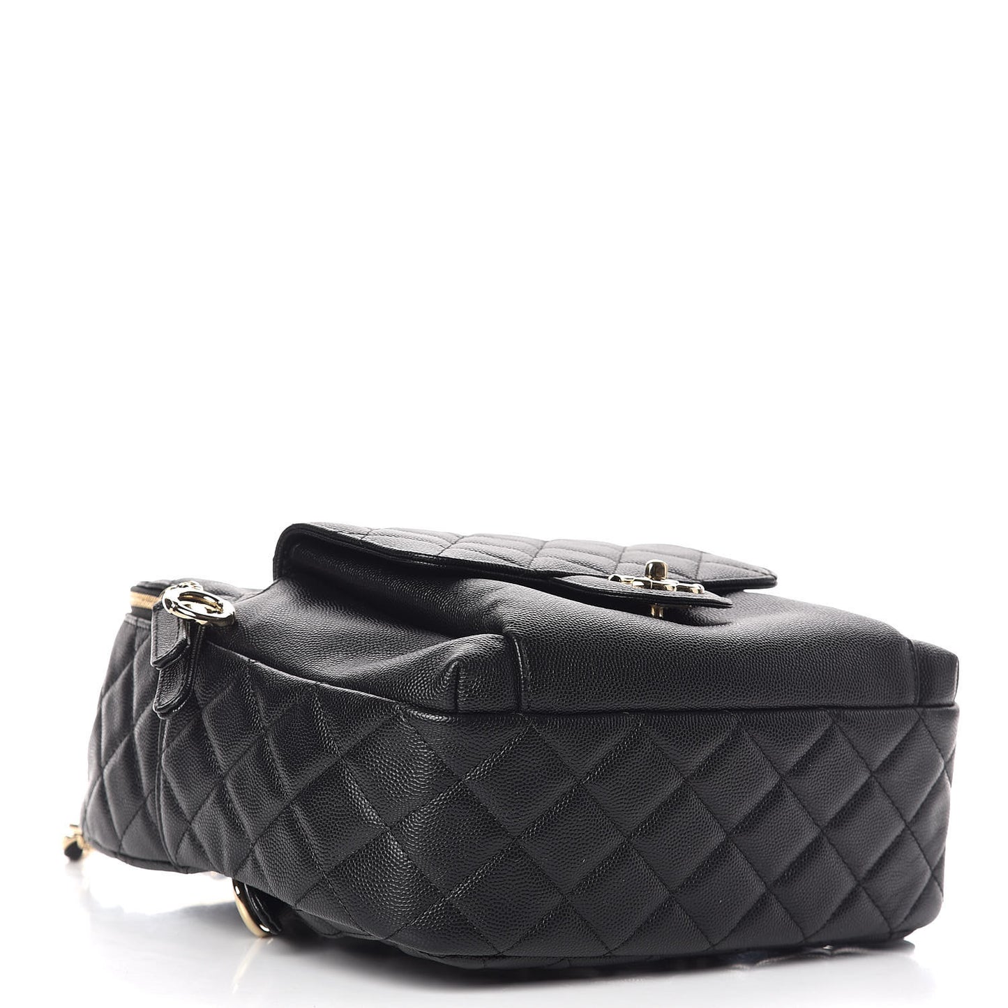 Caviar Quilted Large CC Day Backpack Black