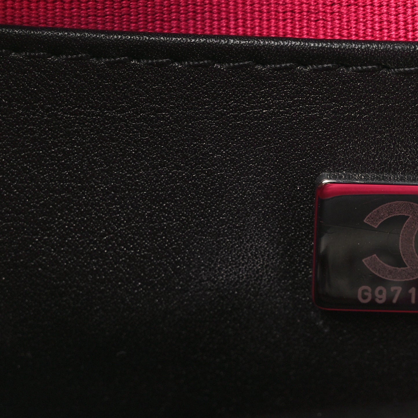 Satin Quilted Walk Of Fame Star Bag Fuchsia Black