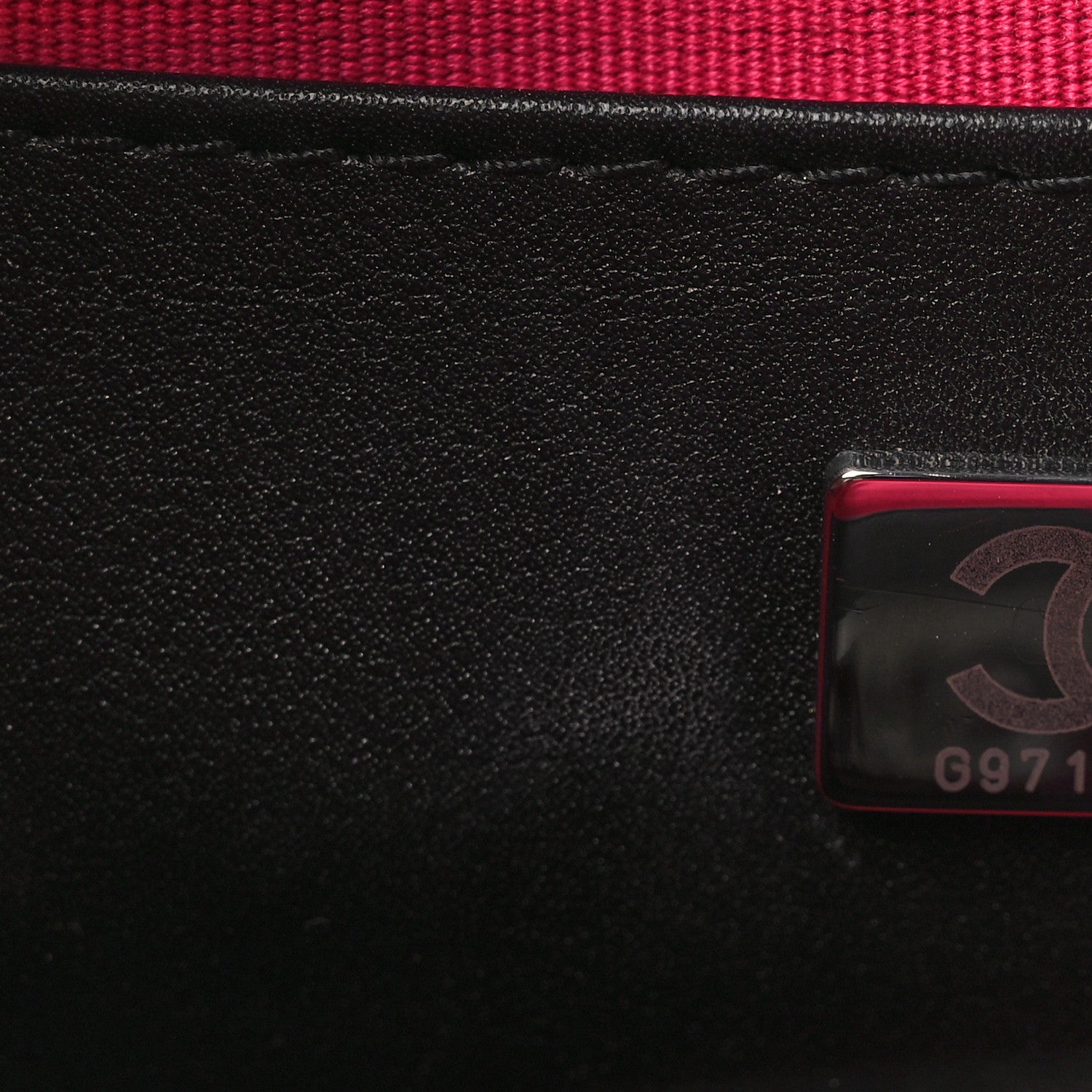 Chanel Satin Quilted Walk Of Fame Star Bag Fuchsia Black 7 of 11
