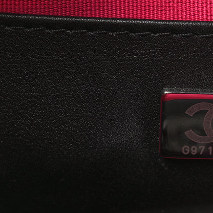 Chanel Satin Quilted Walk Of Fame Star Bag Fuchsia Black 7 of 11