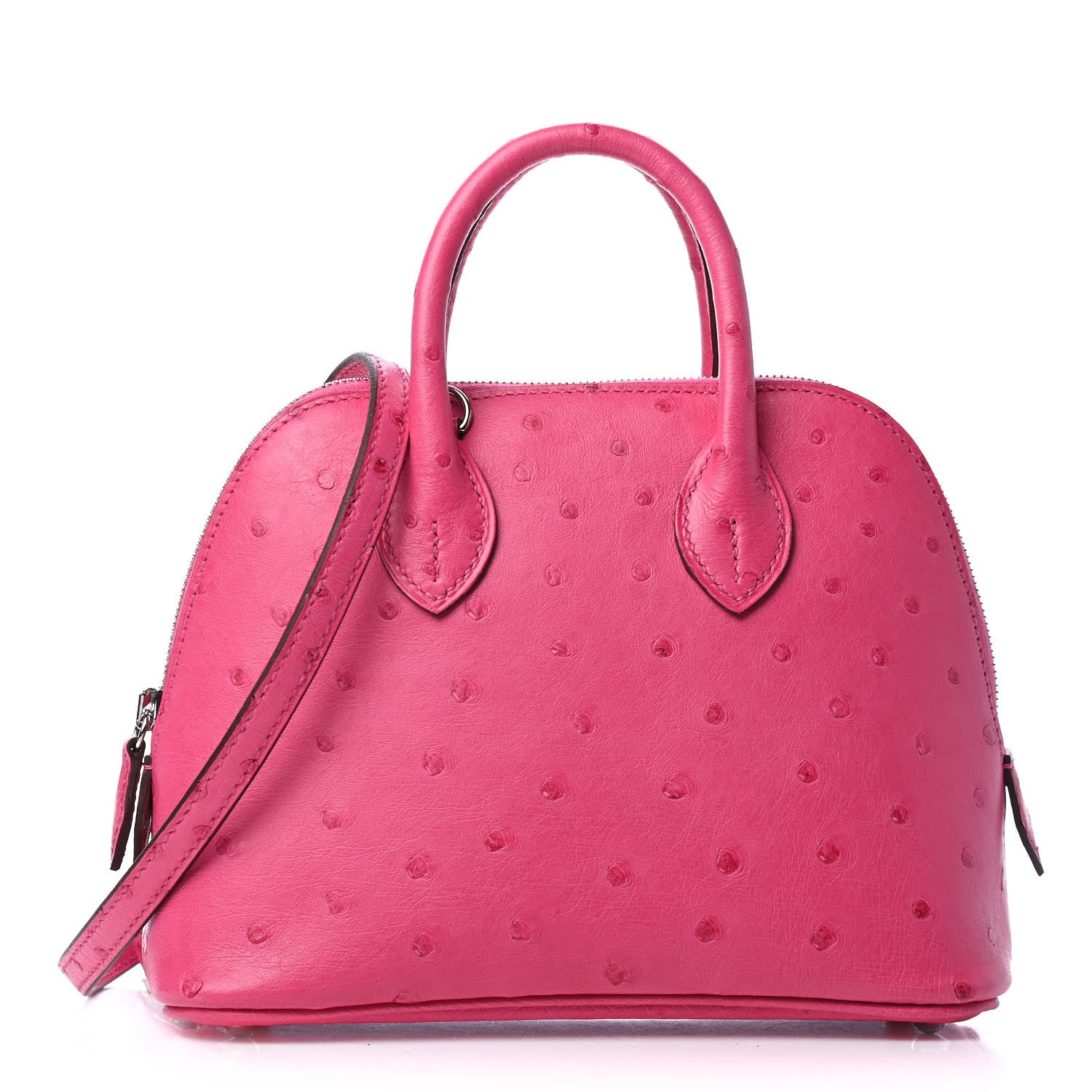 Hermes Ostrich Bolide Mini 1923 Rose Tyrien 1 of 4