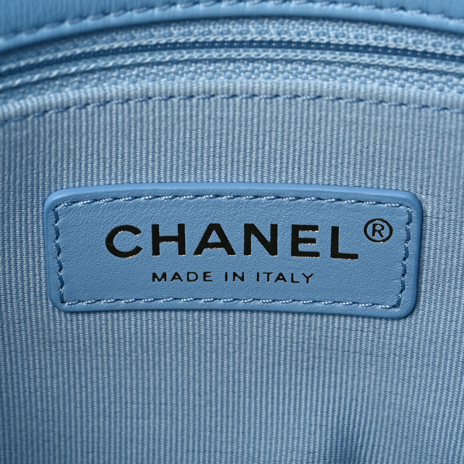Chanel Lambskin Quilted Small Lacquered Chain Flap Light Blue 5 of 7