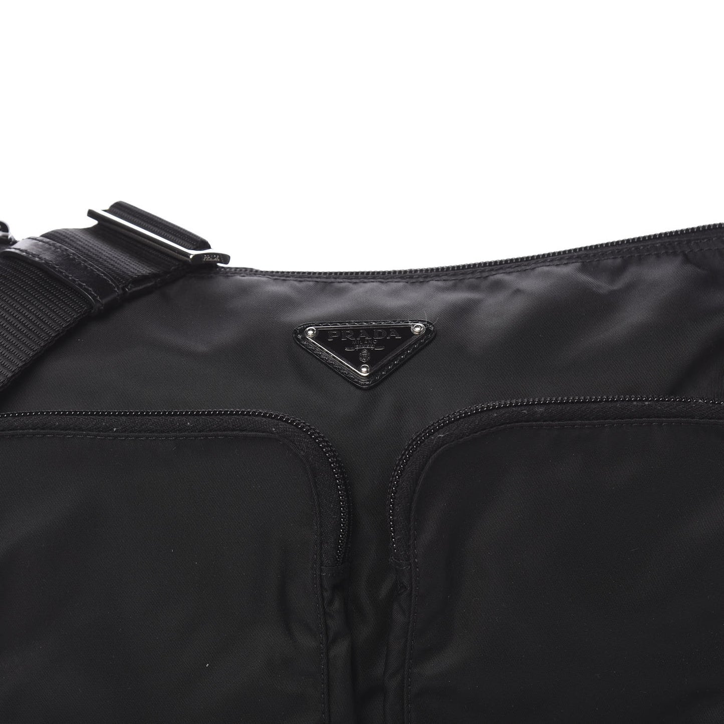 Tessuto Nylon Messenger Bag Black