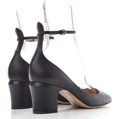Valentino Garavani Calfskin Tan-Go Mary Jane 60mm Pumps 38 Black 4 of 11