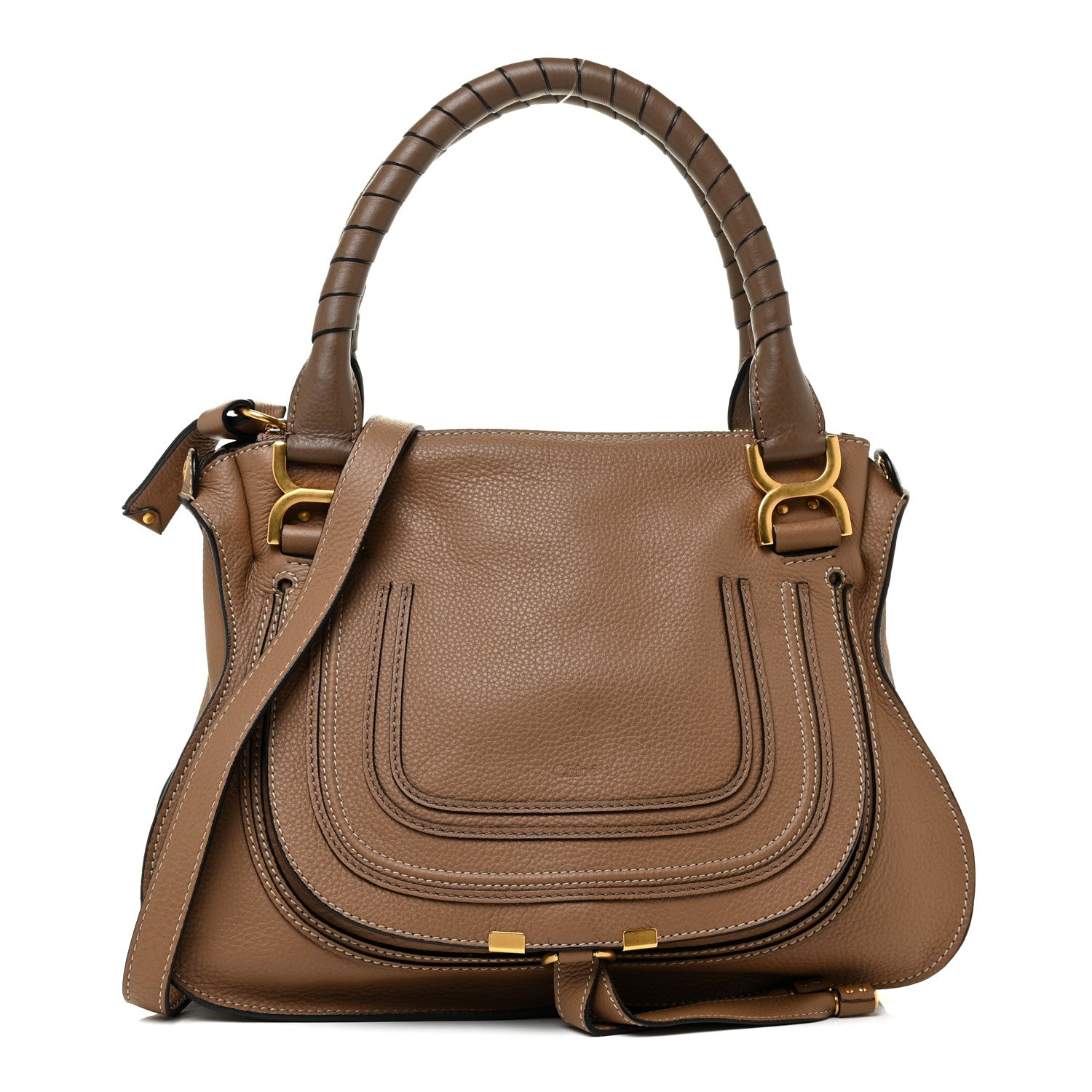 Chloe Calfskin Medium Marcie Satchel Nut 1 of 8