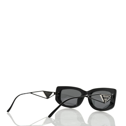 Prada Acetate Sunglasses SPR 14Y Black Slate Gray 4 of 8