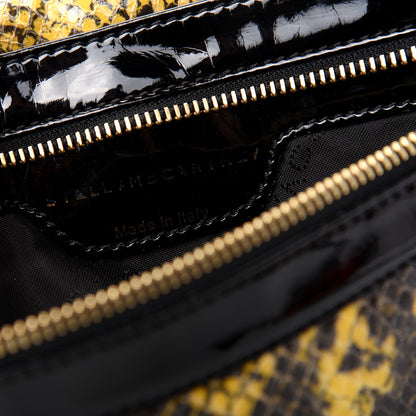 Stella McCartney Python Embossed Falabella Fold Over Clutch Yellow 7 of 7