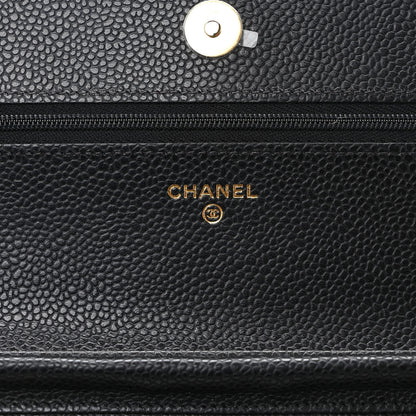 Chanel Caviar Quilted Wallet on Chain WOC Black 5 of 10