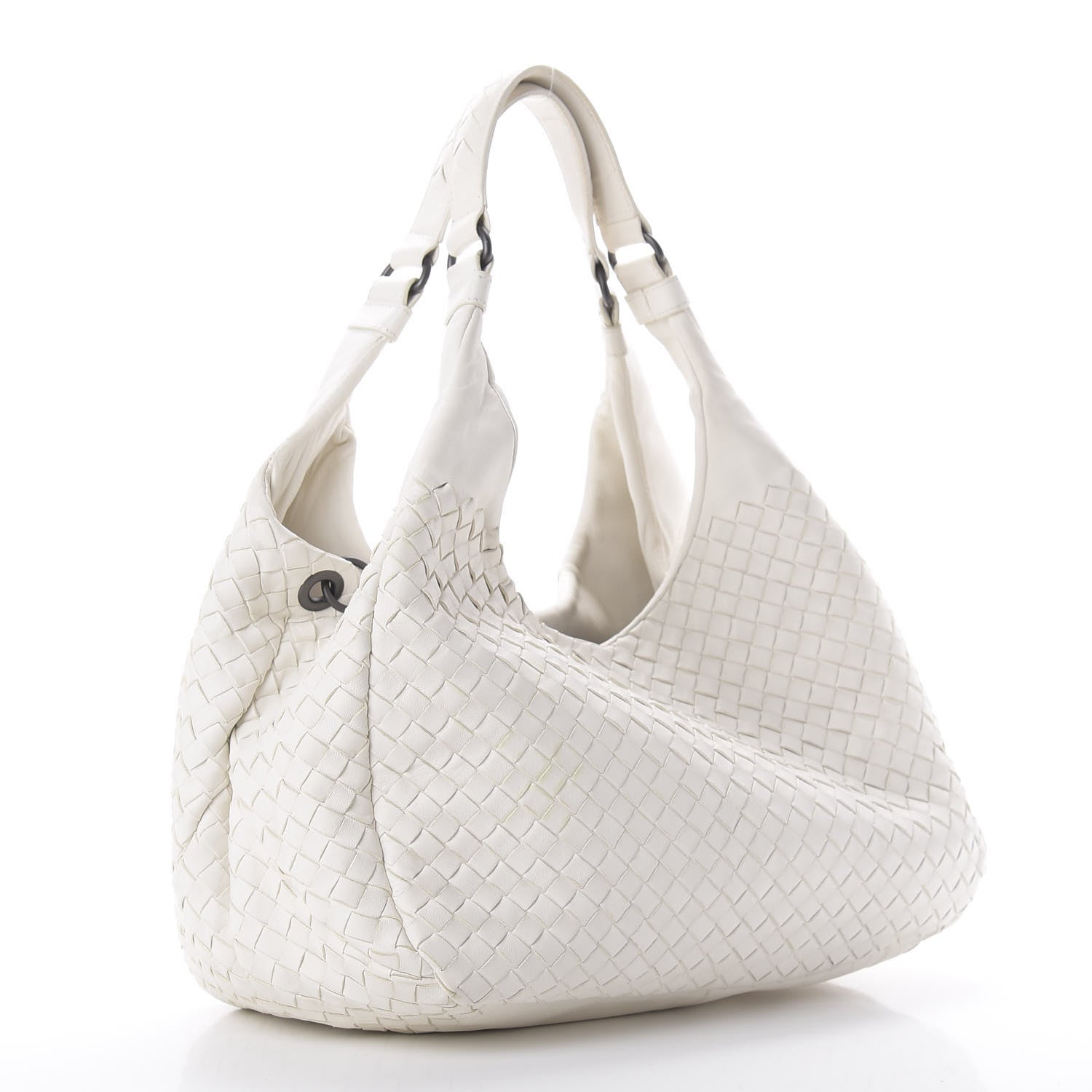 Bottega Veneta Nappa Intrecciato Medium Campana Hobo White 3 of 9