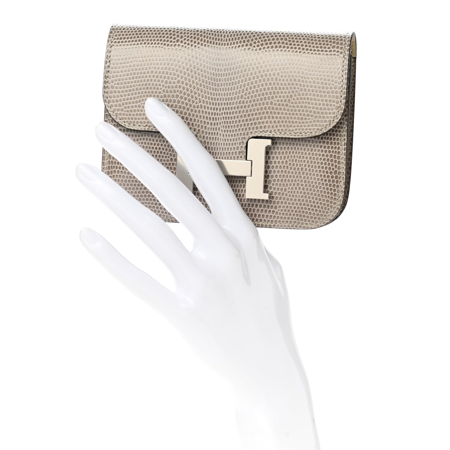 Lizard Constance Slim Wallet Ficelle