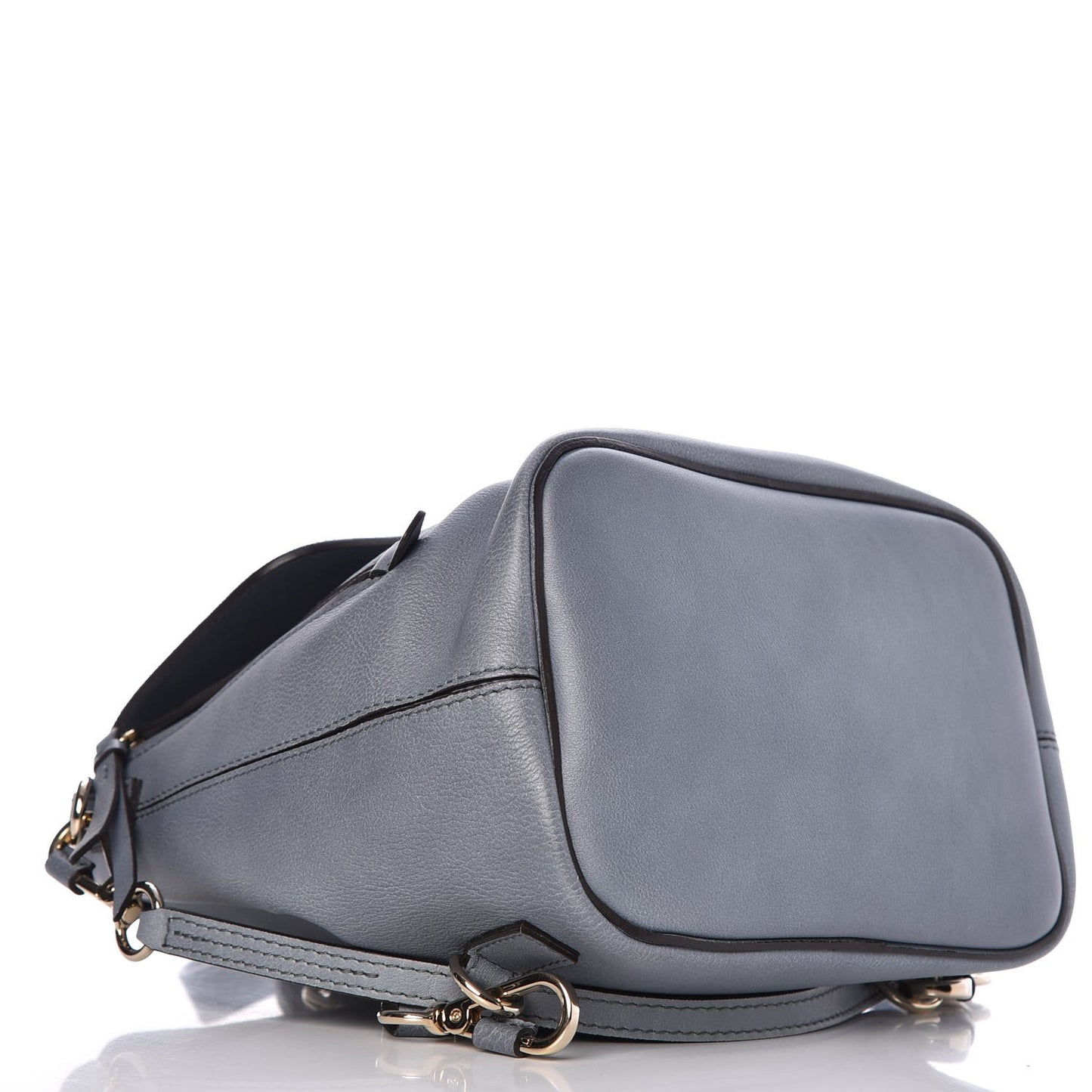 Suede Calfskin Small Faye Backpack Cloudy Blue