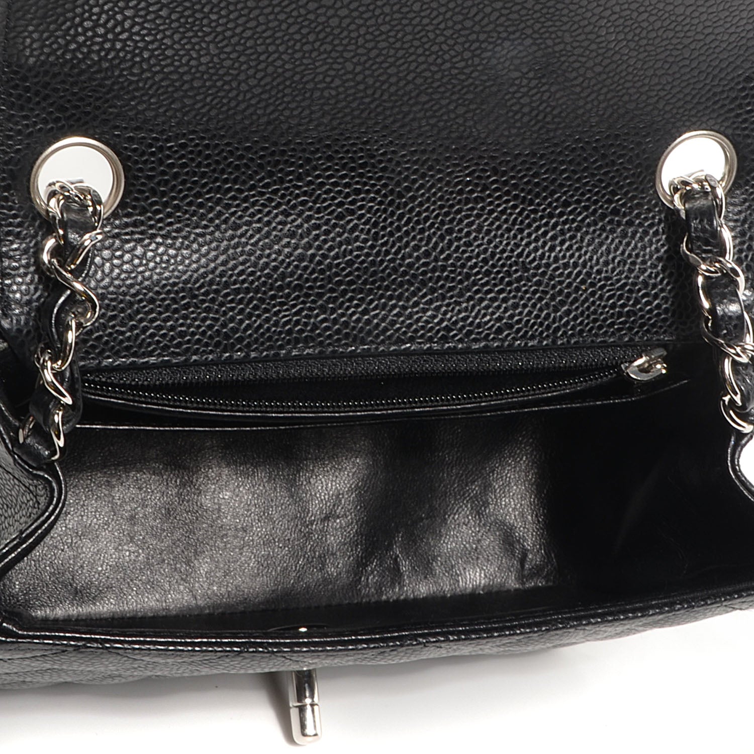 Chanel Caviar Quilted Mini Square Flap Black 6 of 9