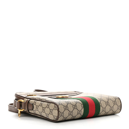 Gucci GG Supreme Monogram Web Small Ophidia Messenger Bag Brown 4 of 13