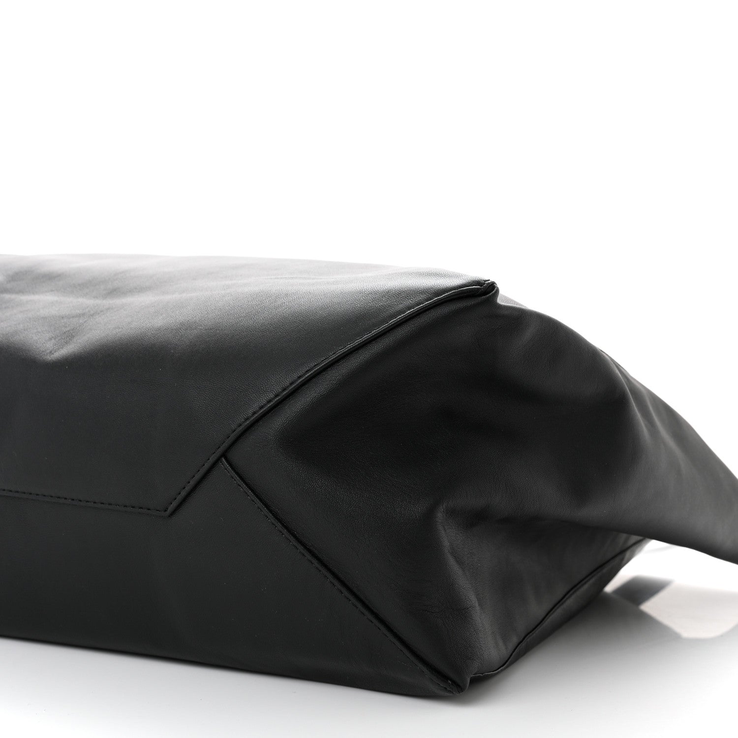 Celine Lambskin Horizontal Cabas Black 9 of 10