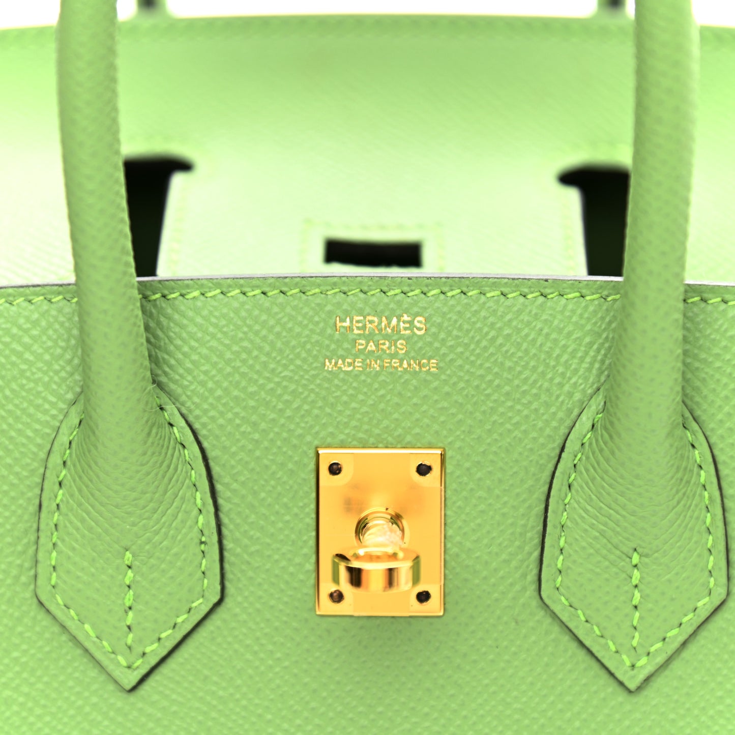 Epsom Birkin Sellier 25 Vert Criquet