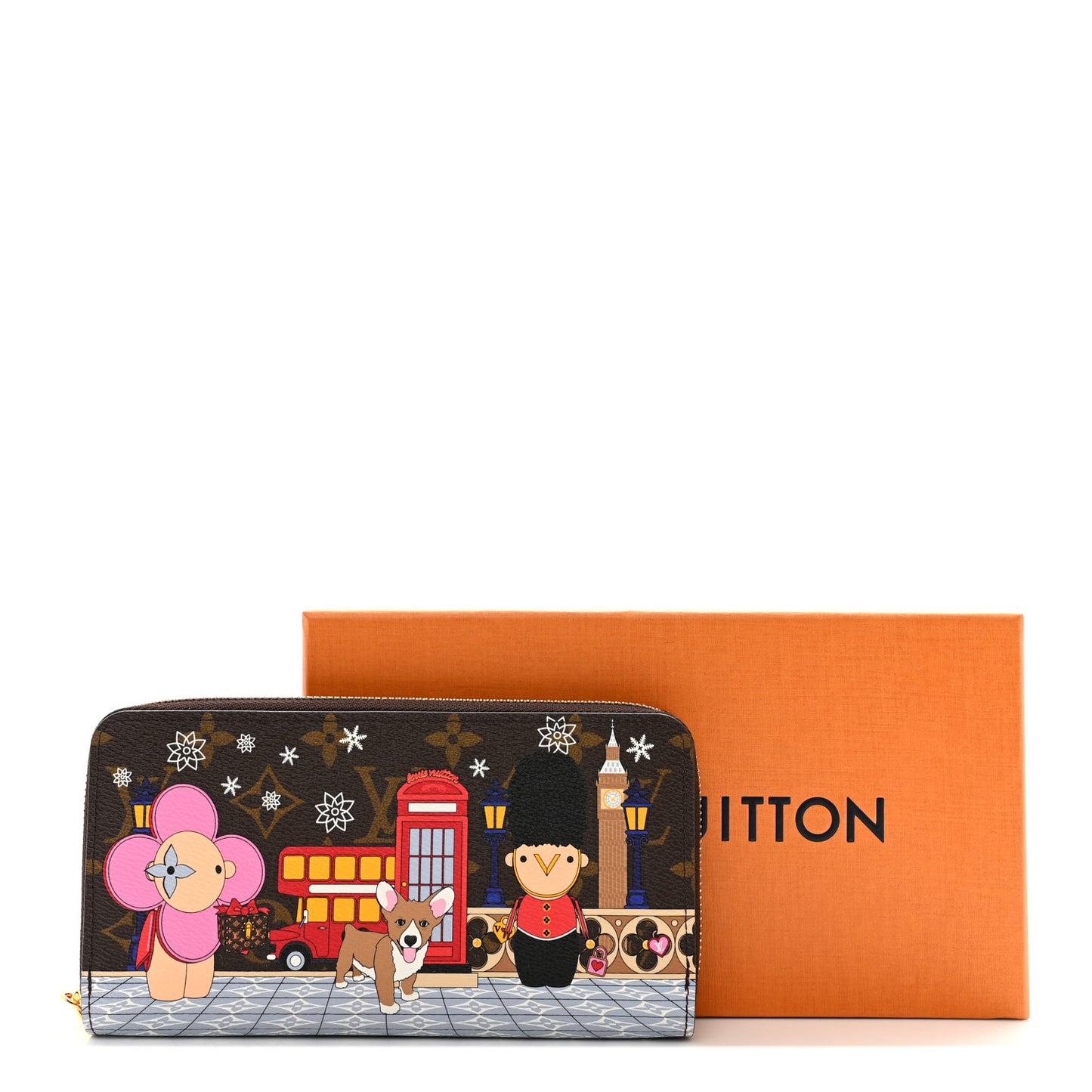 Monogram 2021 Christmas Animation London Zippy Wallet