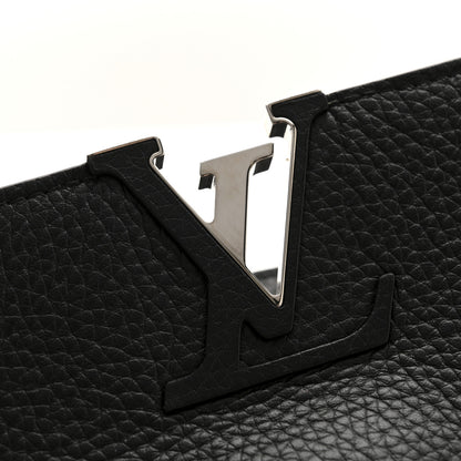 Louis Vuitton Taurillon Snakeskin Capucines PM Black 10 of 11