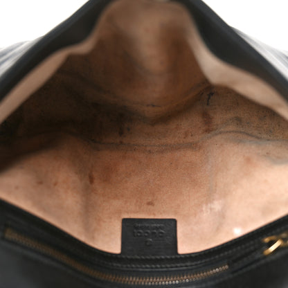 Gucci Calfskin Matelasse Small GG Marmont Shoulder Bag Black 5 of 11