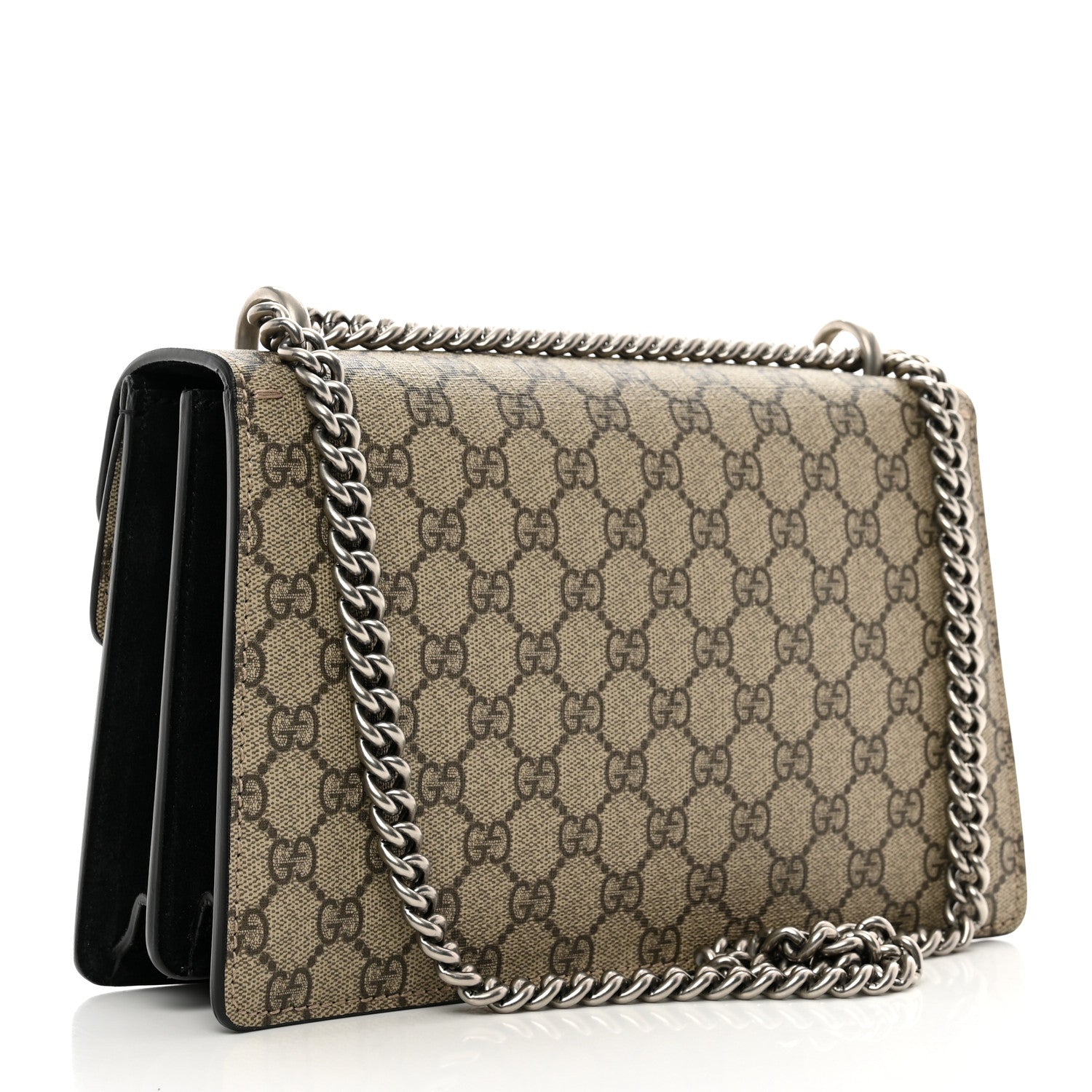 Gucci GG Supreme Monogram Small Dionysus Shoulder Bag Black 3 of 12