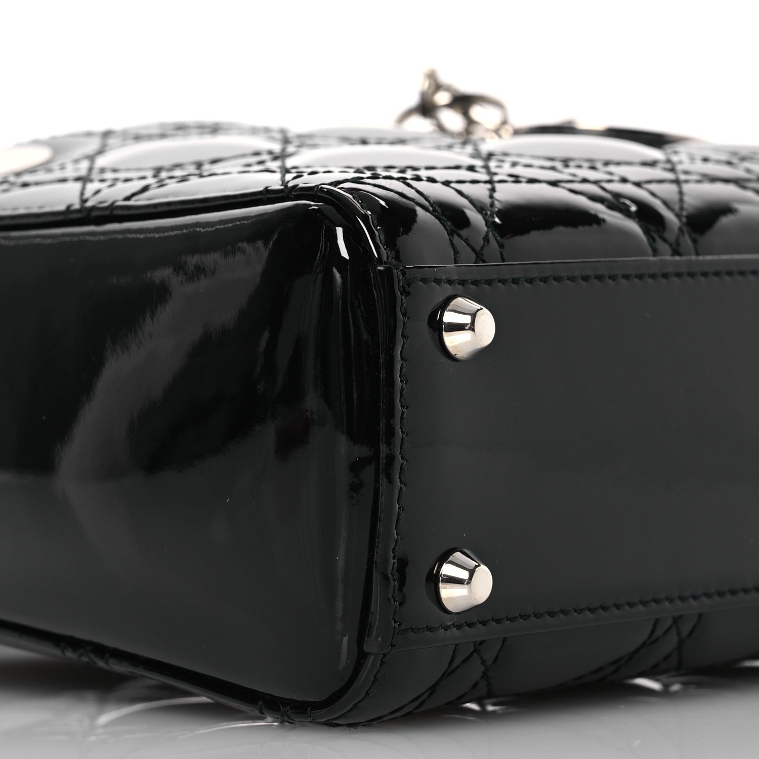Christian Dior Patent Cannage Mini Lady Dior Black 9 of 13