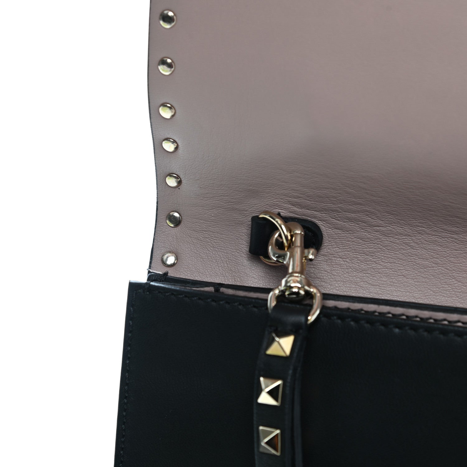 Valentino Garavani Nappa Rockstud Wristlet Clutch Black 8 of 14