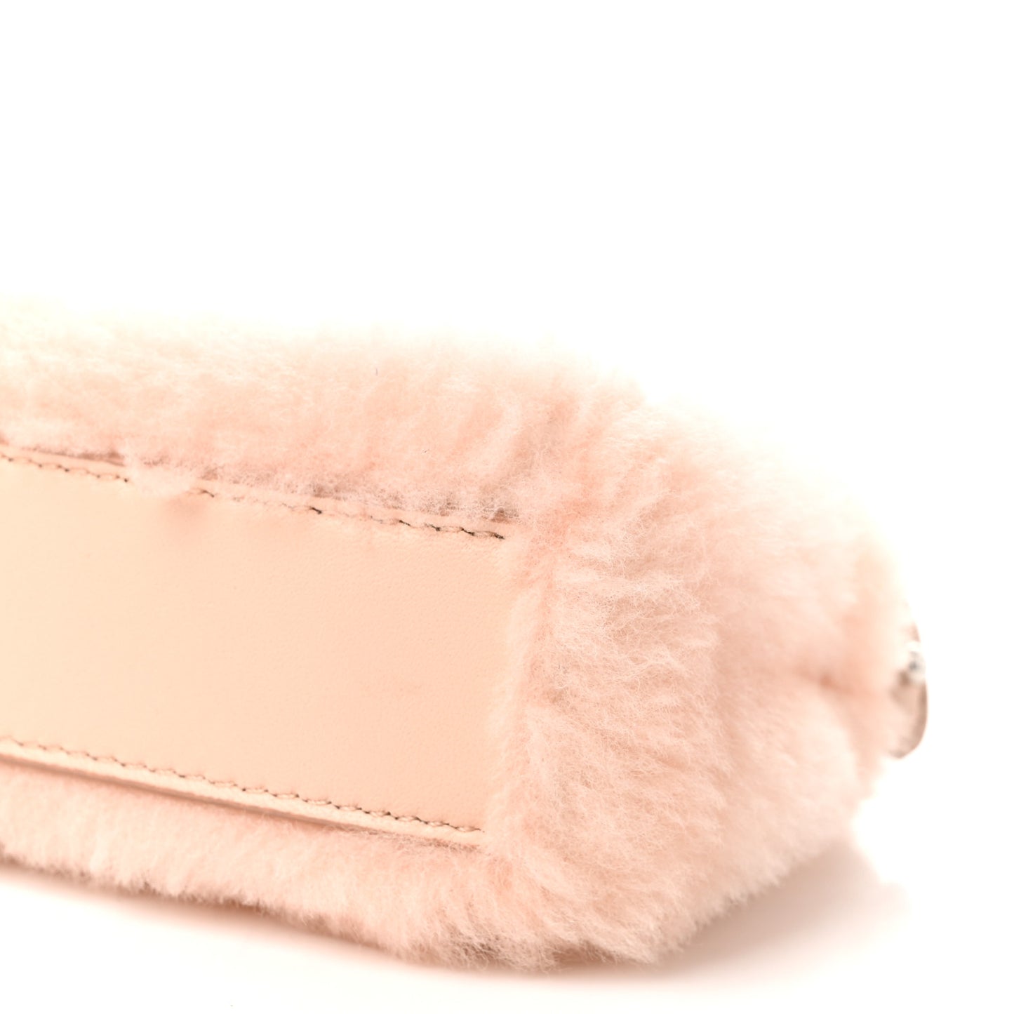 Shearling Nappa Mini Peekaboo Iconic Satchel Light Rose
