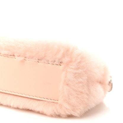 Fendi Shearling Nappa Mini Peekaboo Iconic Satchel Light Rose 9 of 9