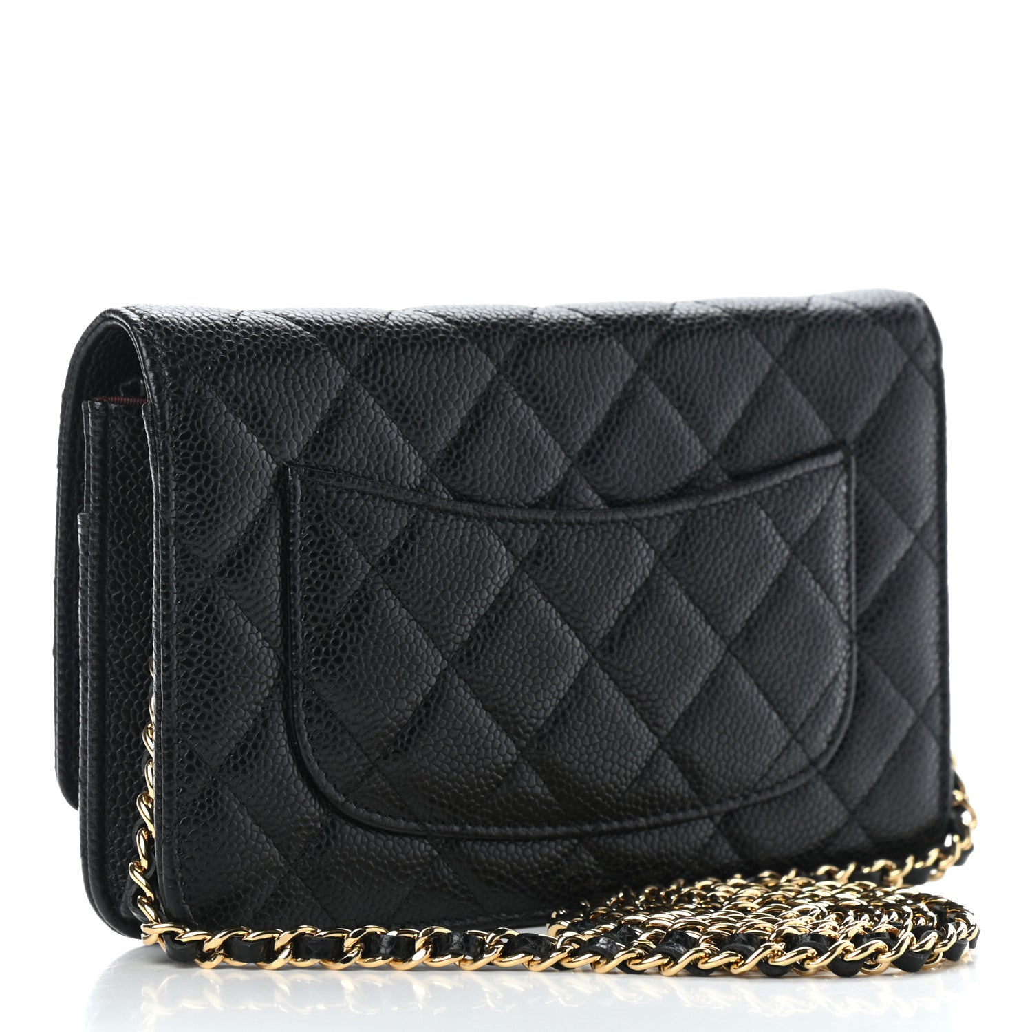 Chanel Caviar Quilted Wallet On Chain WOC Black 2 of 7
