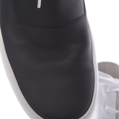 Chanel Calfskin Mens High Top Sneakers 45 White Black 10 of 12