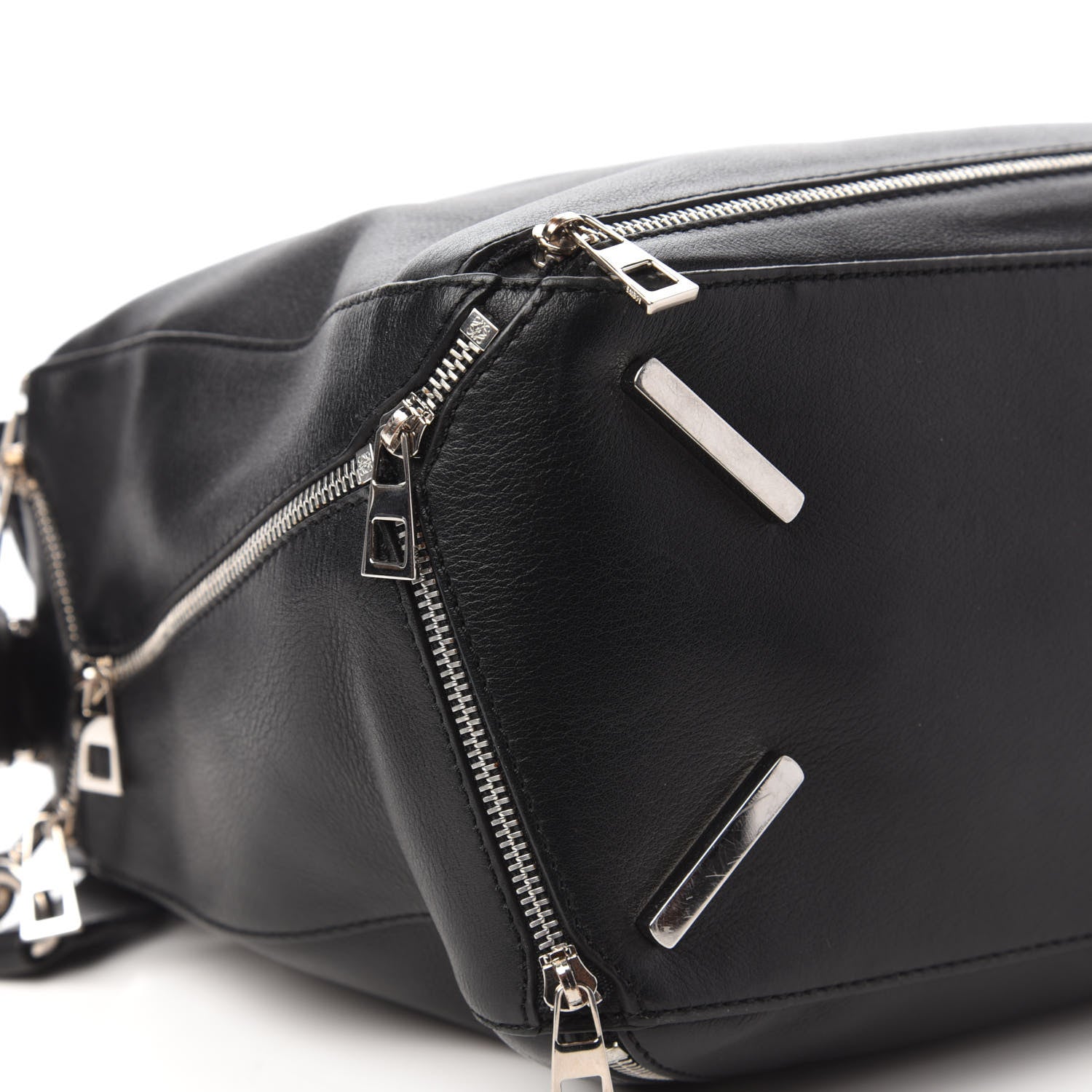 Loewe Calfskin Zipper Puzzle Bag Black 6 of 9