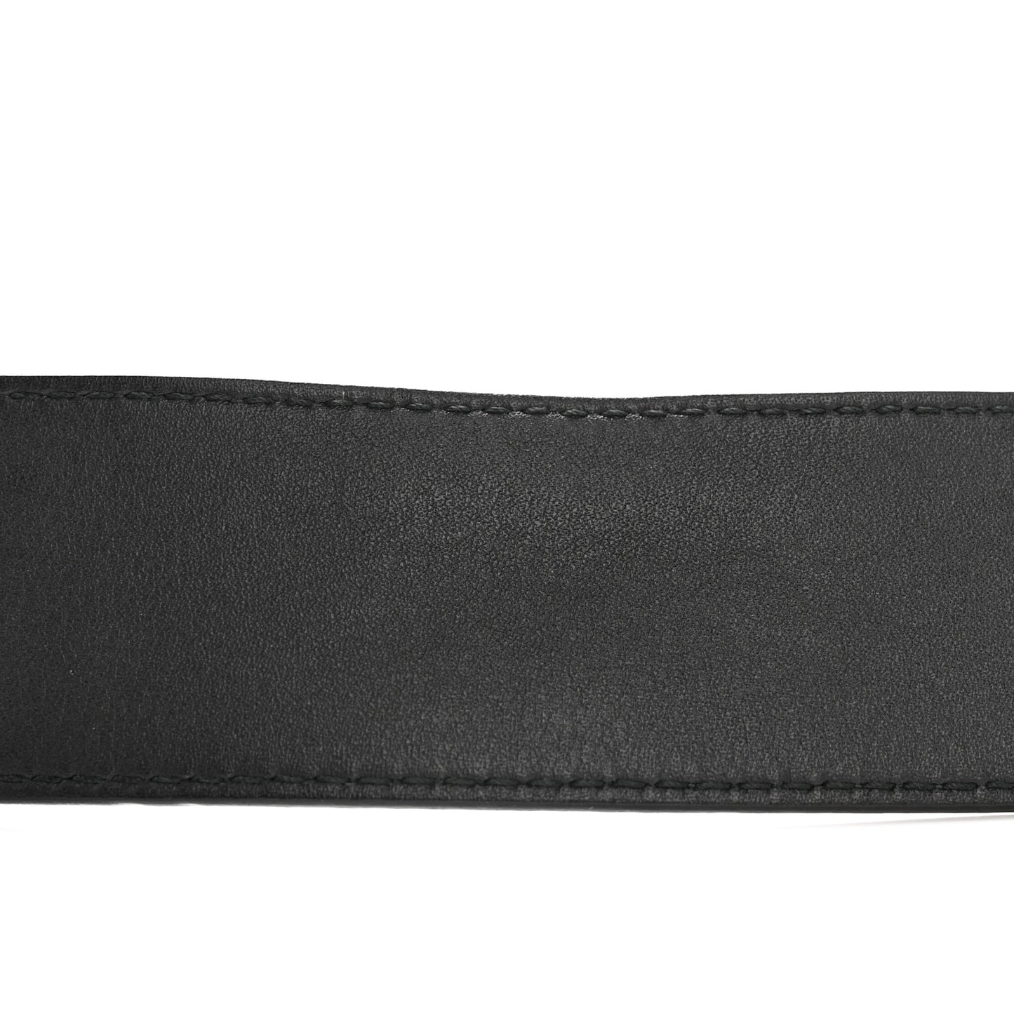 Moon Calfskin Nickel Double G 40mm Belt 80 32 Black