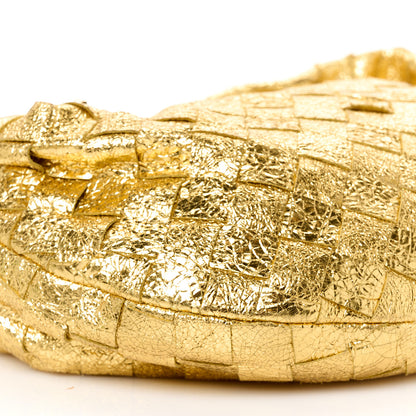 Bottega Veneta Metallic Nappa Intrecciato Mini Jodie Gold 9 of 10