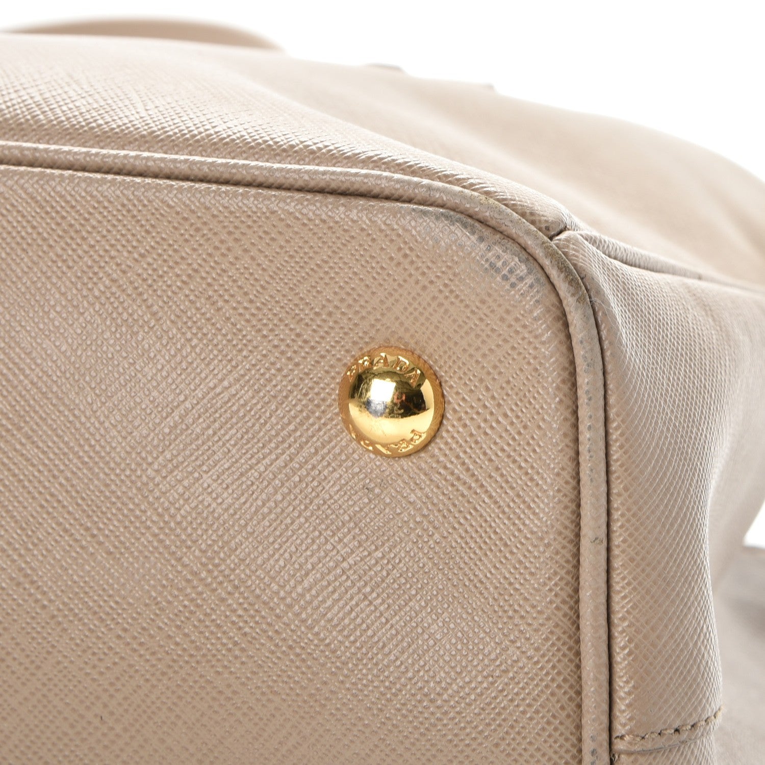 Prada Saffiano Lux Medium Tote Visone 14 of 15