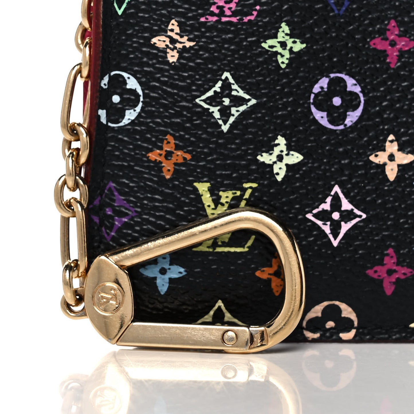 Monogram Multicolor Key Pouch Black Grenade