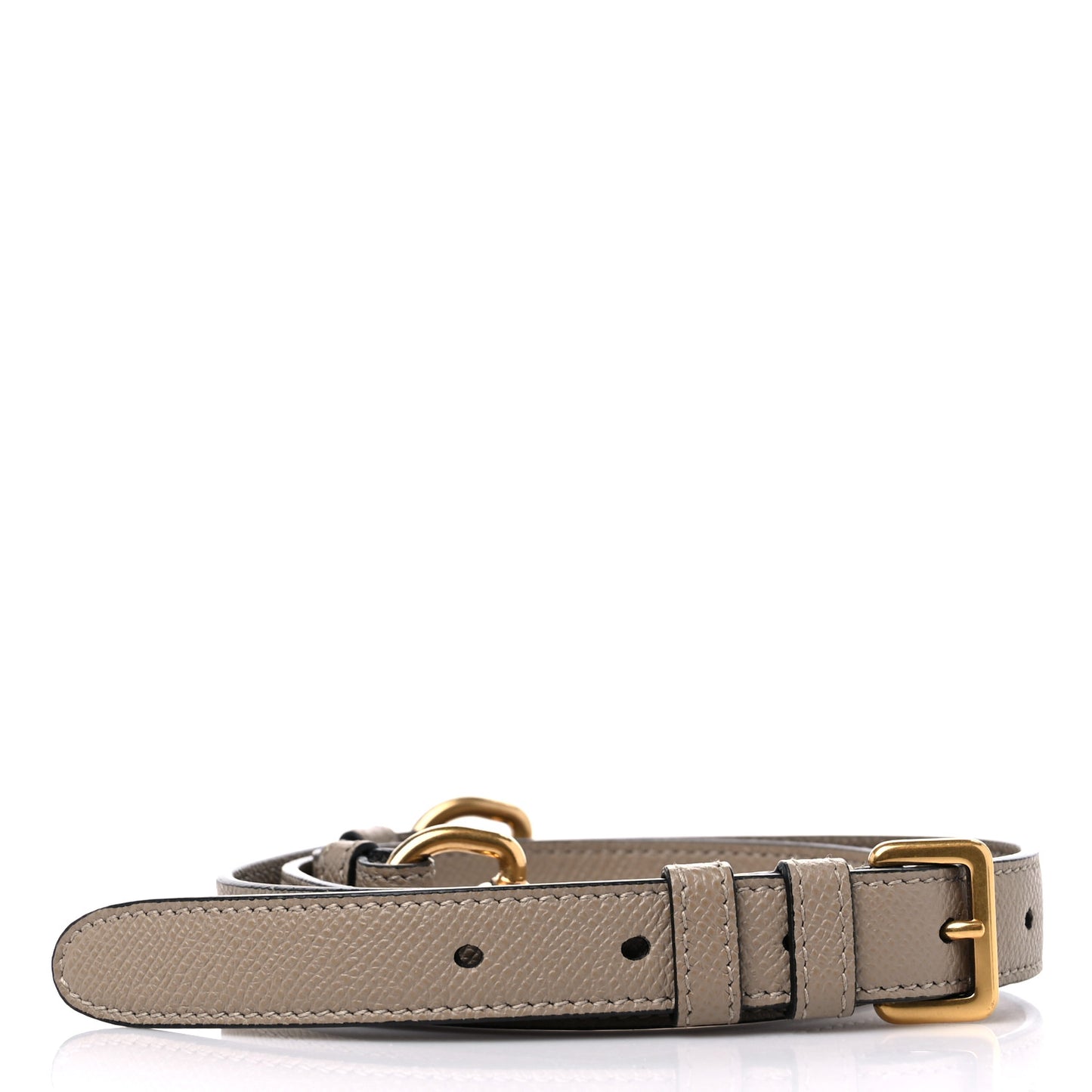 Grained Calfskin Saddle Adjustable Shoulder Strap Warm Taupe