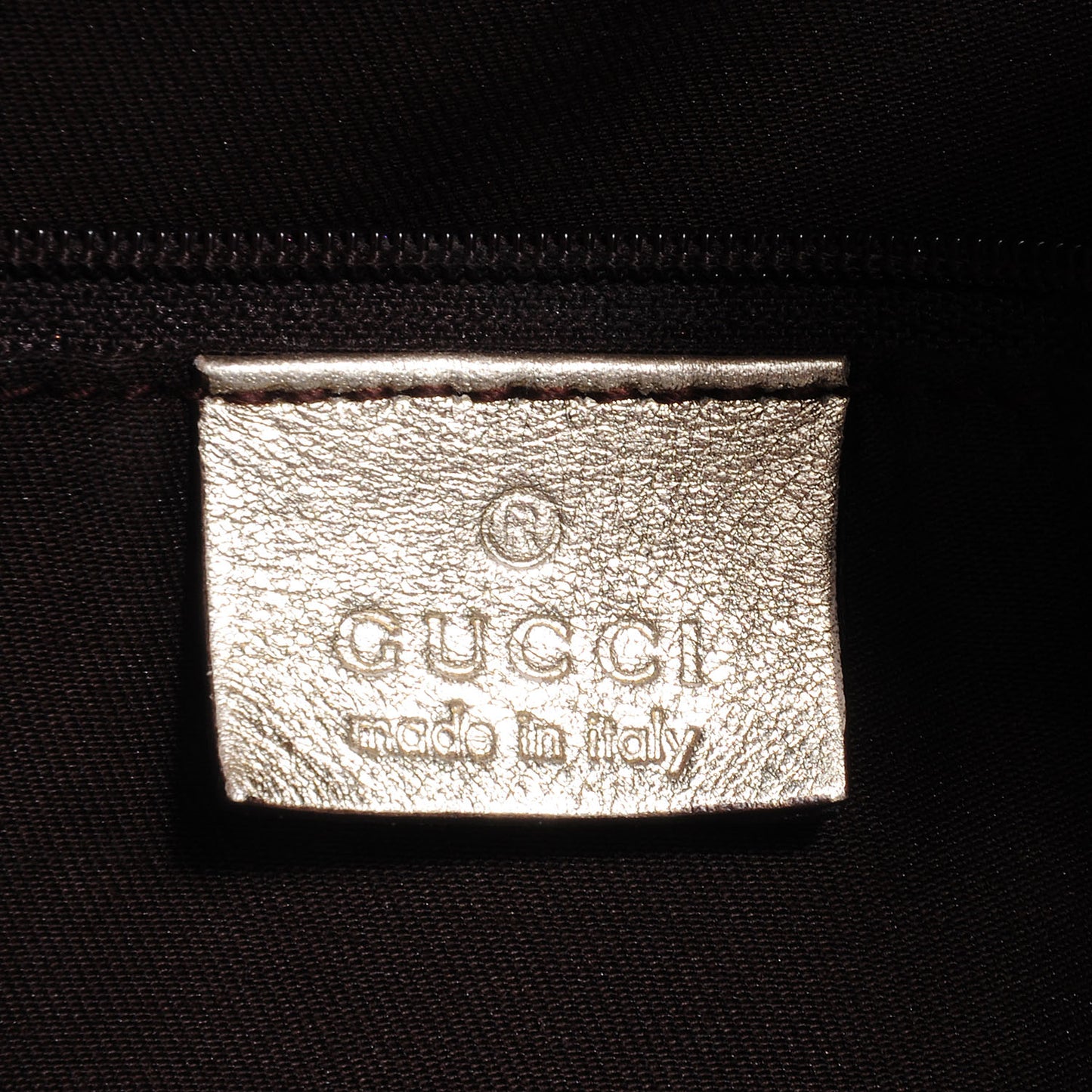 Monogram D Gold Large Shoulder Bag Metallic Gold