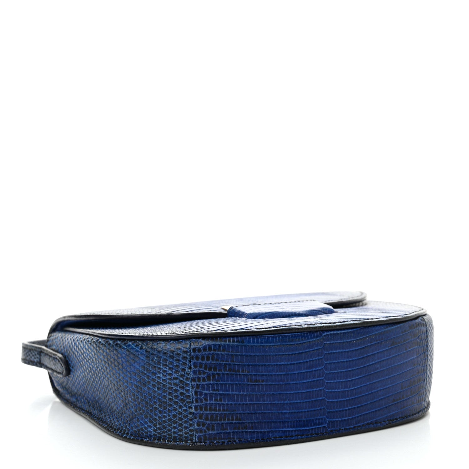 Celine Lizard Small Trotteur Blue 4 of 12