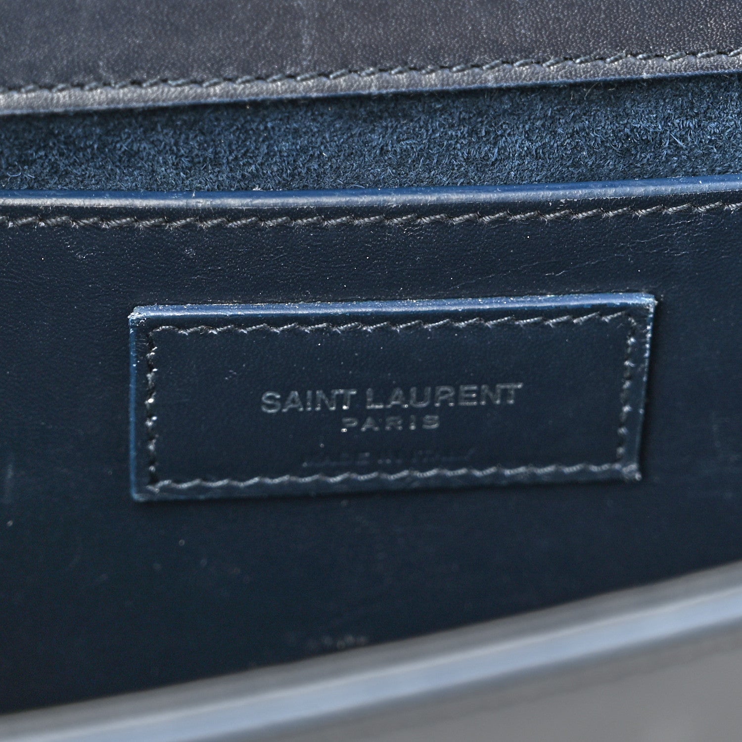 Saint Laurent Smooth Calfskin Medium Classic Monogram Kate Tassel Satchel Marine 6 of 10