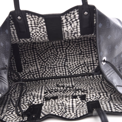 MCM Visetos Large Liz Reversible Shopper Tote Black 10 of 35