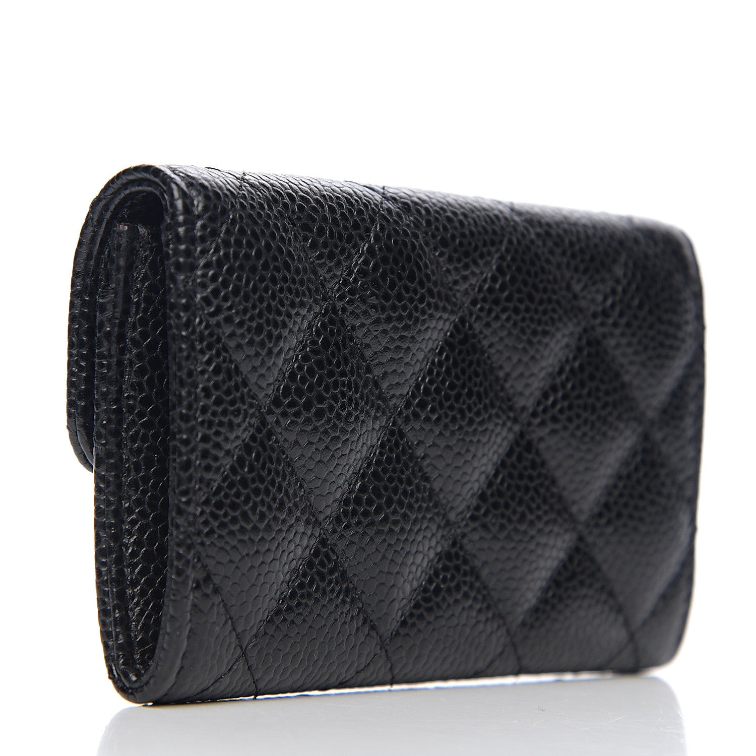 Chanel Caviar Quilted Flap Card Holder Black 2 of 8